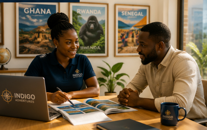 Travel planning consultation for a bespoke Indigo Adventures journey